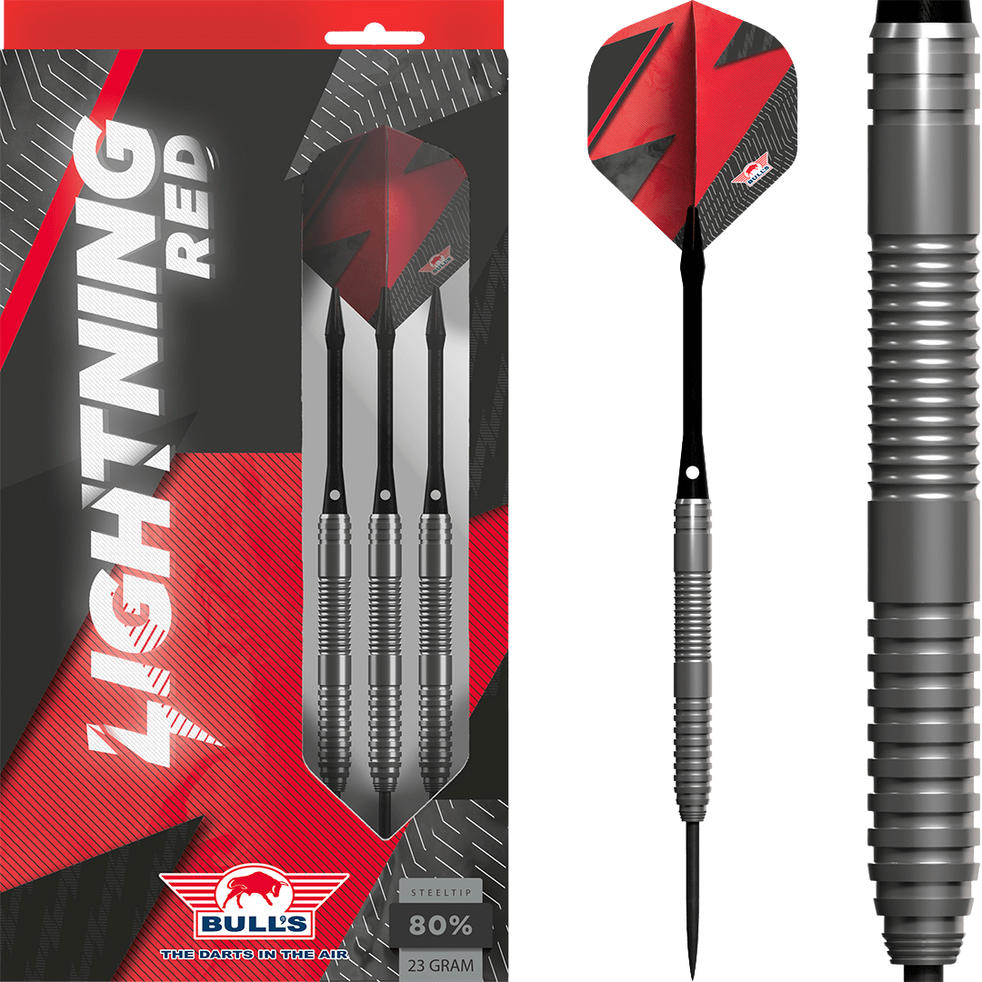 Lightning - Red - 80% - Steel Tip