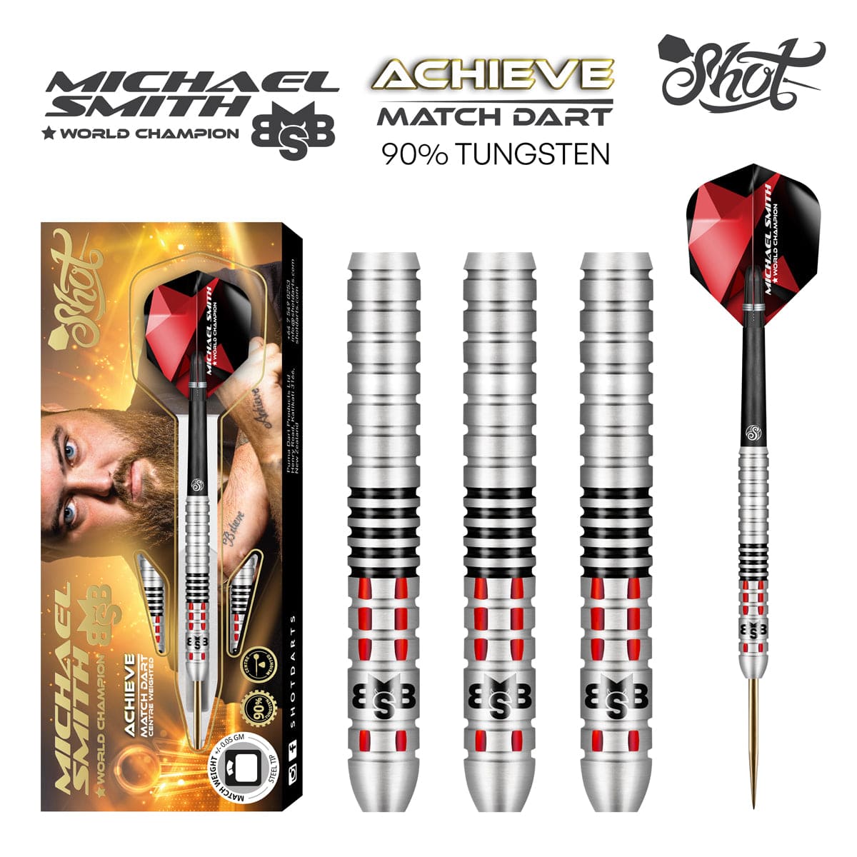 Michael Smith Achieve - 90% - Steel Tip