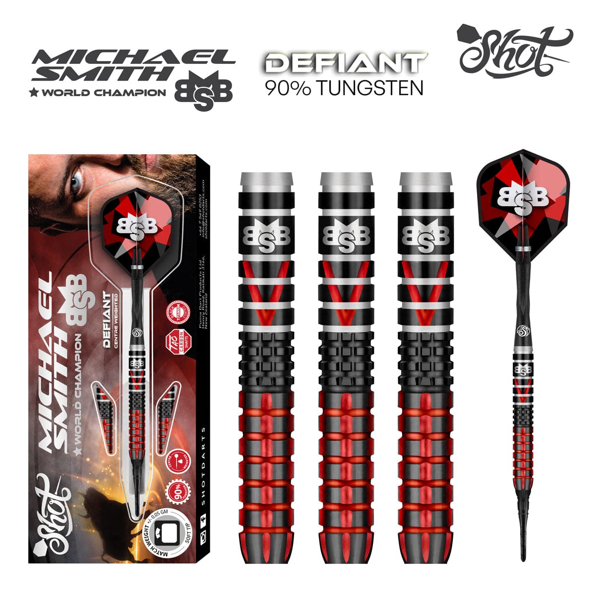 Michael Smith Defiant - 90% - Soft Tip