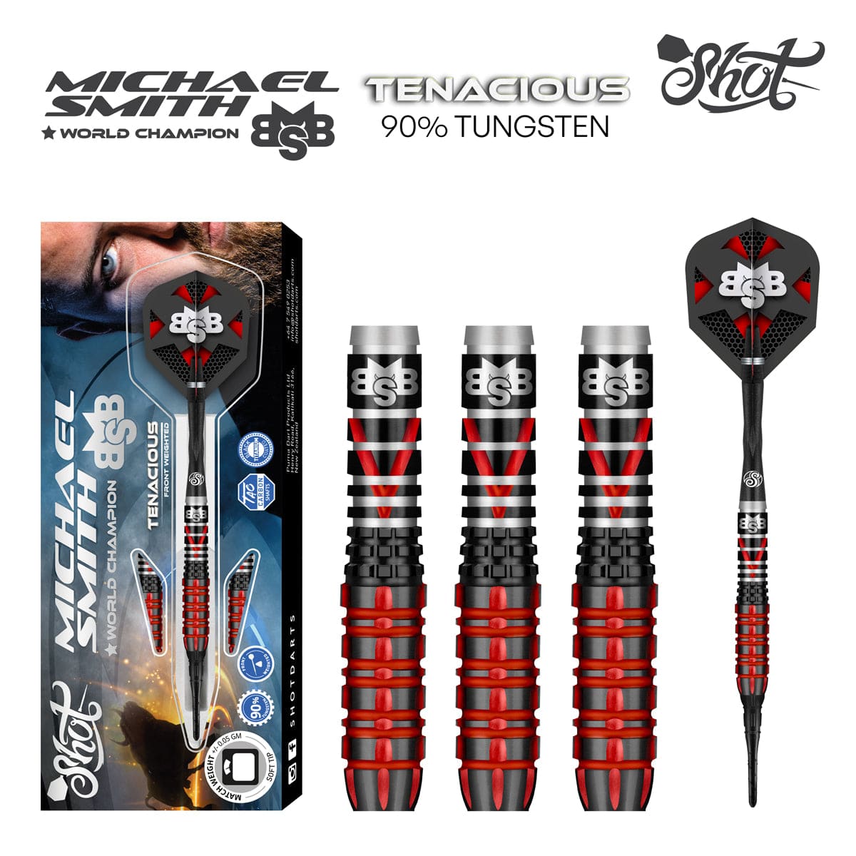 Michael Smith Tenacious - 90% - Soft Tip