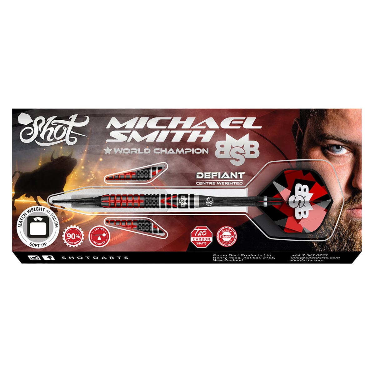 Michael Smith Defiant - 90% - Soft Tip