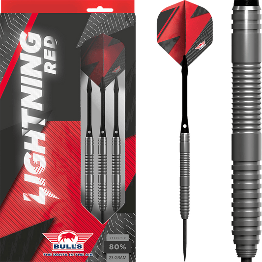 Lightning - Red - 80% - Steel Tip